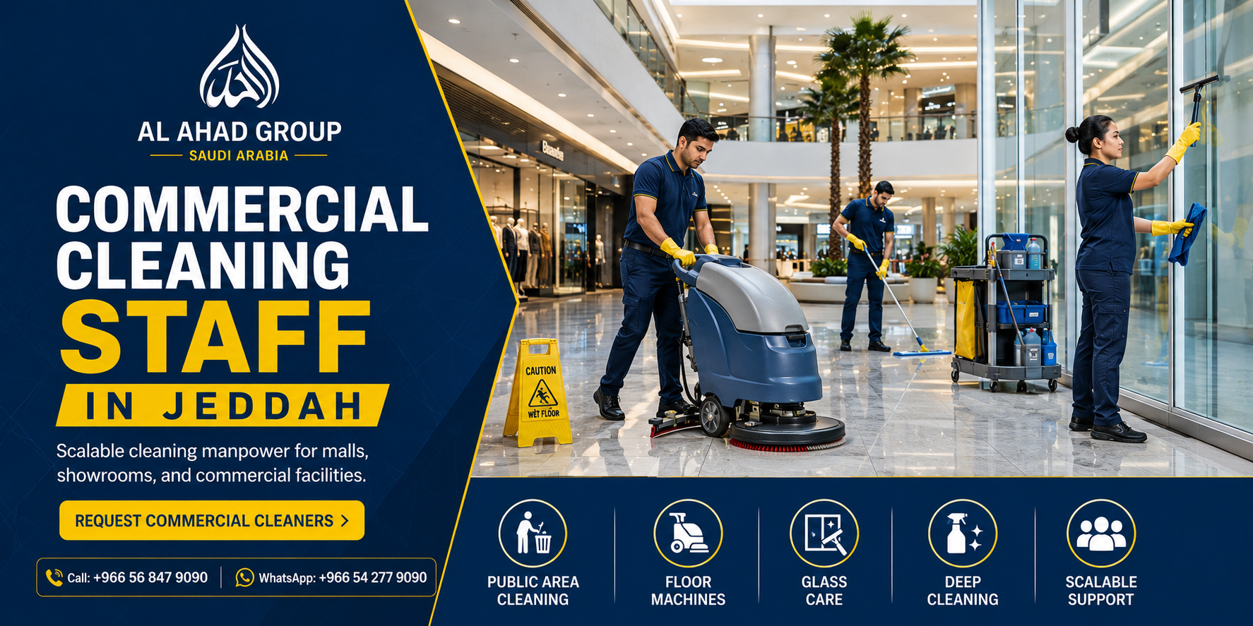 Cleaners Supply Company in Jeddah for Offices, Malls, Hotels, and Compounds | AL AHAD GROUP