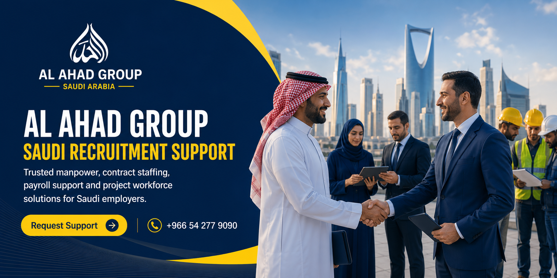 Contact Manpower Supply Company in Jeddah | AL AHAD GROUP