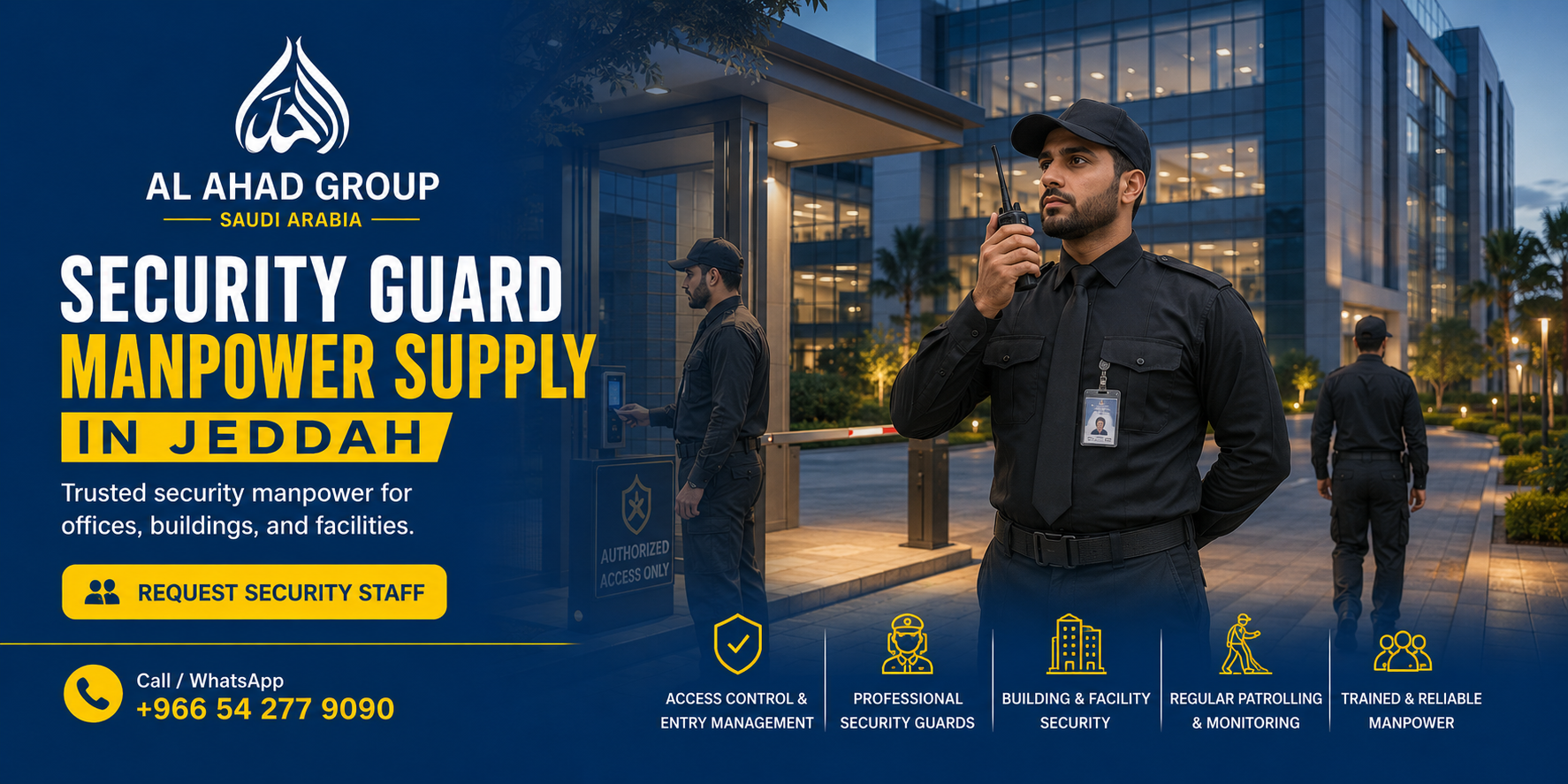 Security Guards Manpower in Jeddah | AL AHAD GROUP
