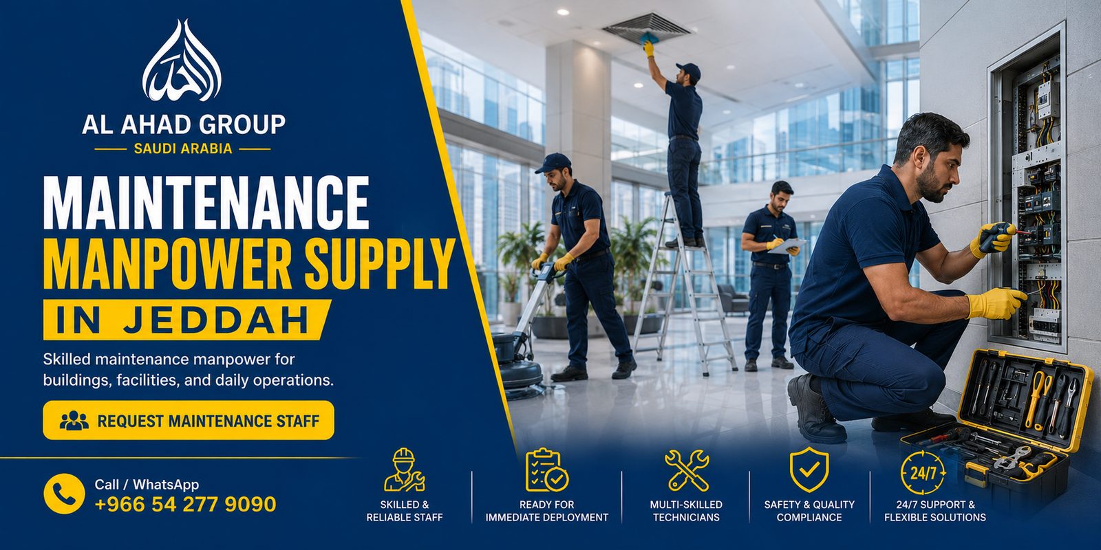 Cleaning and Maintenance Staff for Jeddah Offices