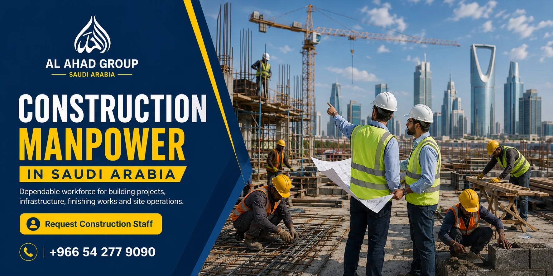 Construction Manpower Supply in Jeddah — single workforce scene